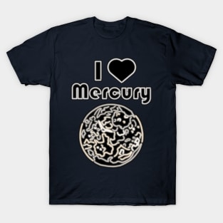 Electric Solar System I Love Mercury T-Shirt